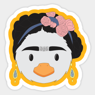 Duck Khalo Sticker